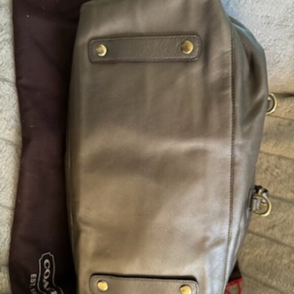 Coach J1149-F15447 Ashley Bronze Leather Satchel & dust bag pristine - Picture 9 of 11